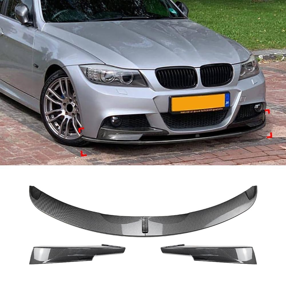 Frontspoiler Lippe Spoilerlippe Splitter Für BMW 3er E90 E91 M Sport 2009-2012, Frontschürze Spoiler Frontspoilerlippe Tuning Auto zubehör,B von HSDPZQ