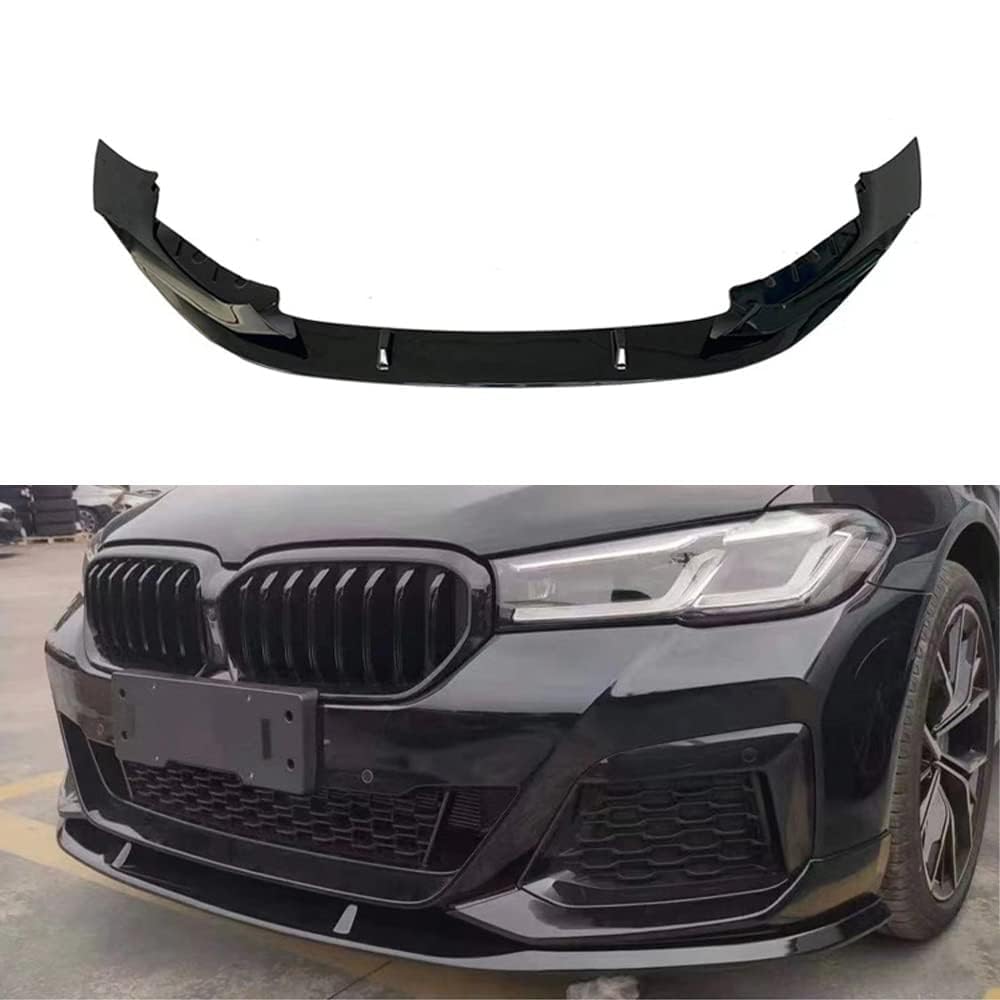 Frontspoiler Lippe Spoilerlippe Splitter Für BMW 5 Series G30 G38 2021+, Frontschürze Spoiler Frontspoilerlippe Tuning Auto zubehör von HSDPZQ