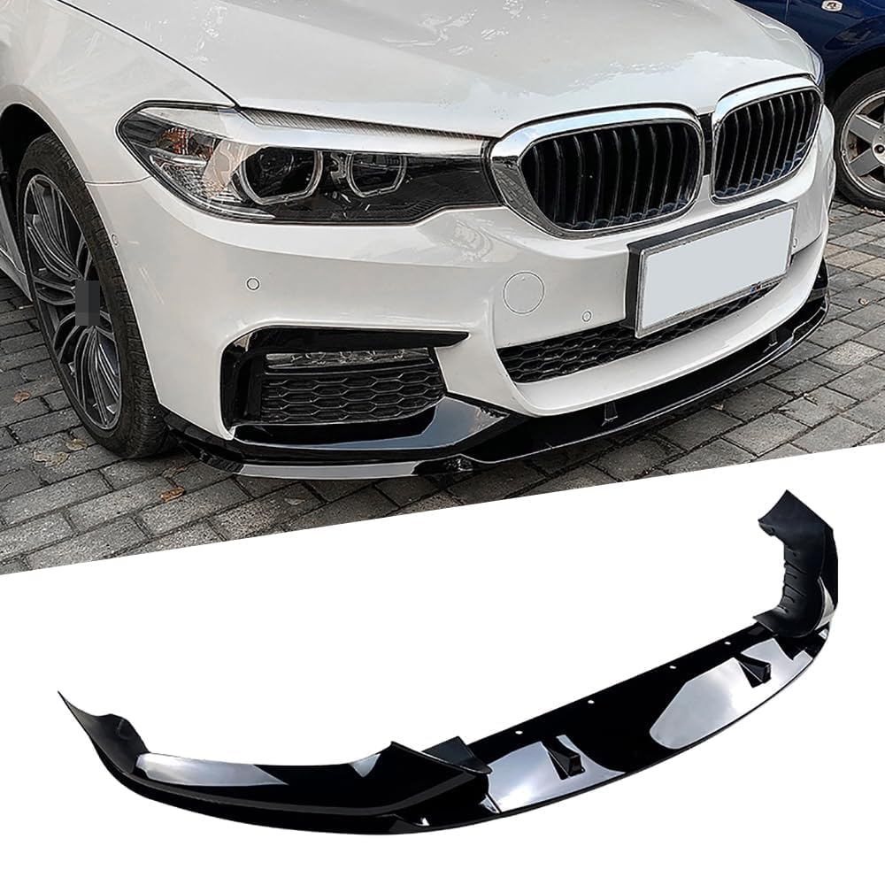 Frontspoiler Lippe Spoilerlippe Splitter Für BMW 5er G30 M Sport 2018 2019 2020, Frontschürze Spoiler Frontspoilerlippe Tuning Auto zubehör,A von HSDPZQ