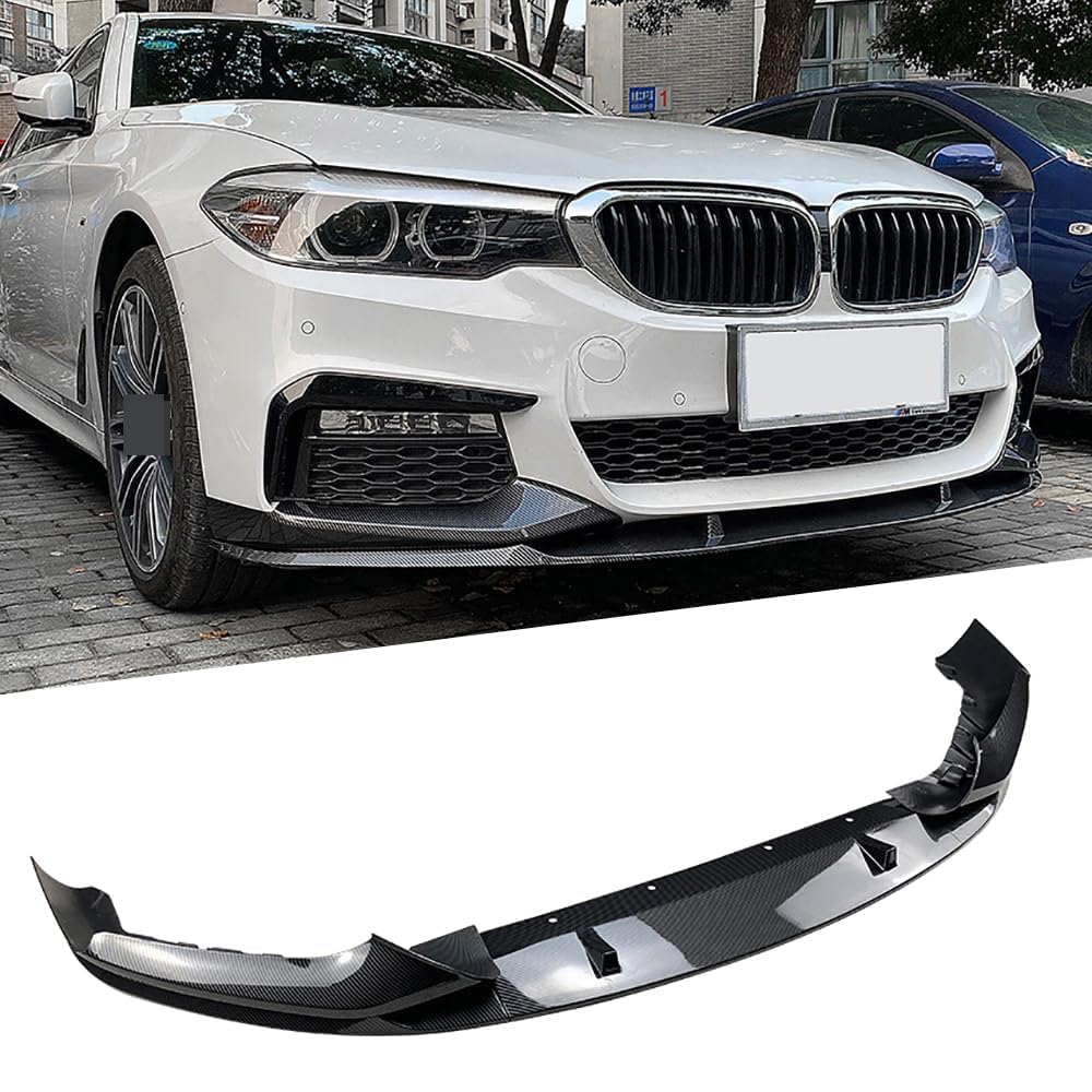 Frontspoiler Lippe Spoilerlippe Splitter Für BMW 5er G30 M Sport 2018 2019 2020, Frontschürze Spoiler Frontspoilerlippe Tuning Auto zubehör,B von HSDPZQ