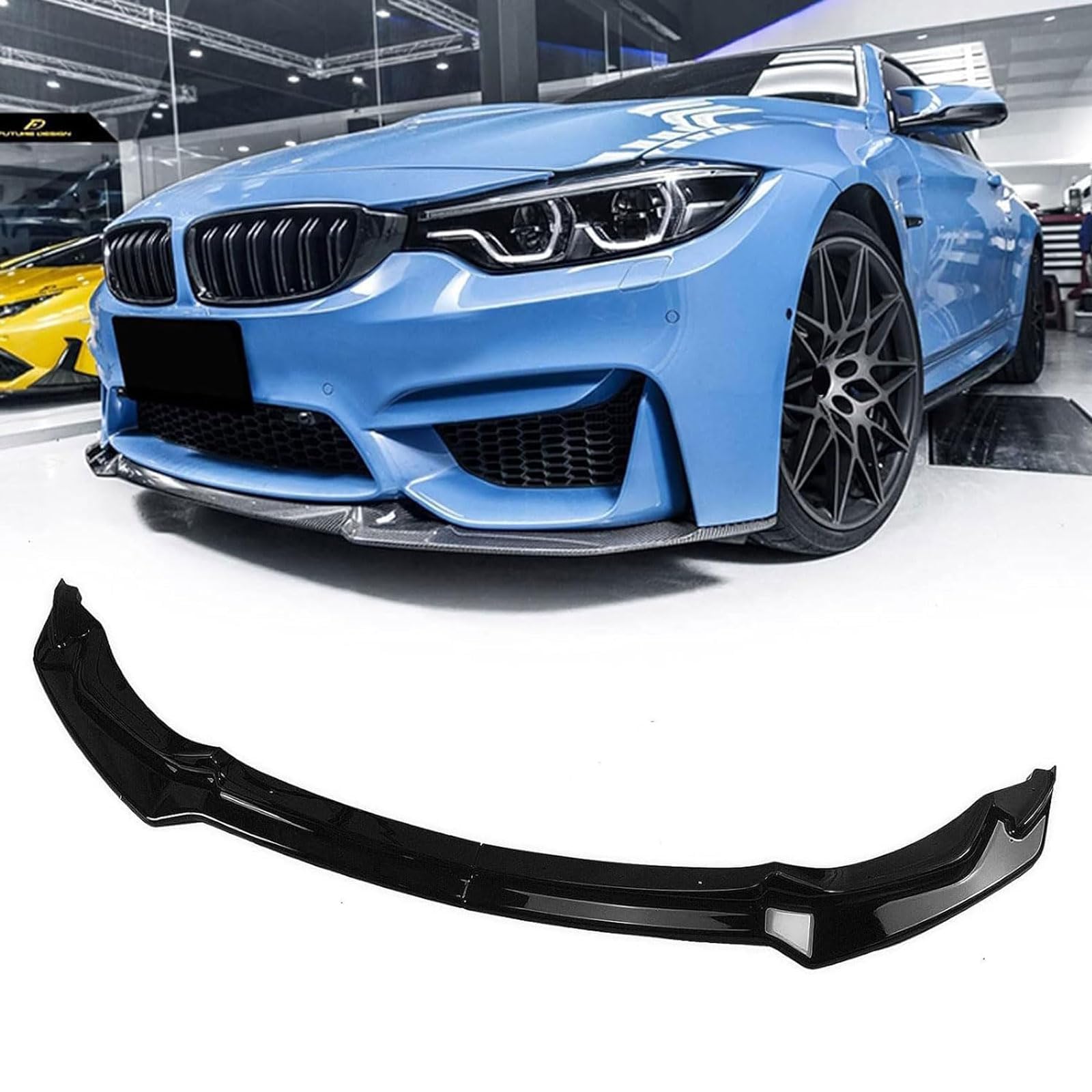 Frontspoiler Lippe Spoilerlippe Splitter Für BMW F80 M3 F82 F83 M4 2015-2020, Frontschürze Spoiler Frontspoilerlippe Tuning Auto zubehör von HSDPZQ