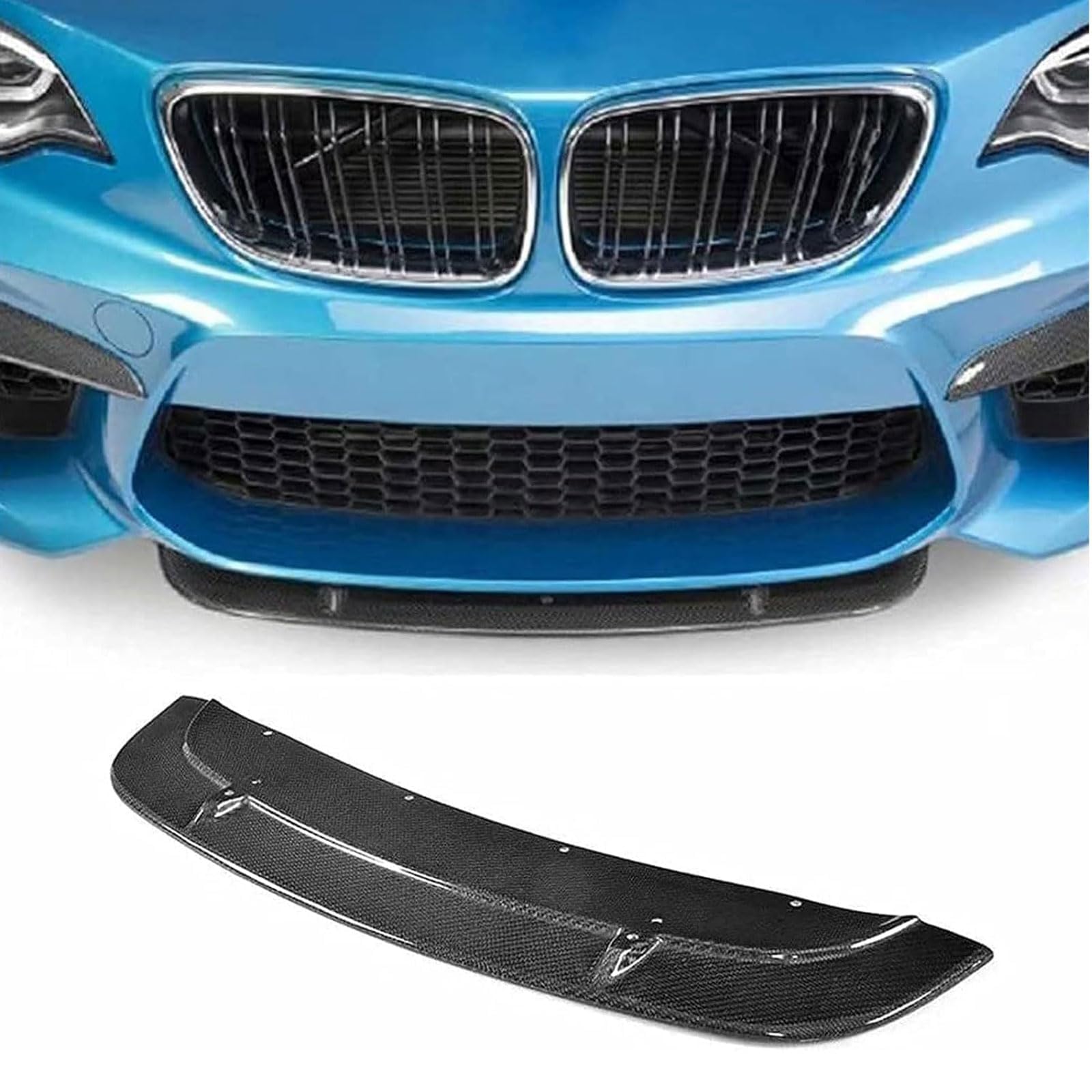 Frontspoiler Lippe Spoilerlippe Splitter Für BMW F87 M2 2016 2017 2018, Frontschürze Spoiler Frontspoilerlippe Tuning Auto zubehör von HSDPZQ