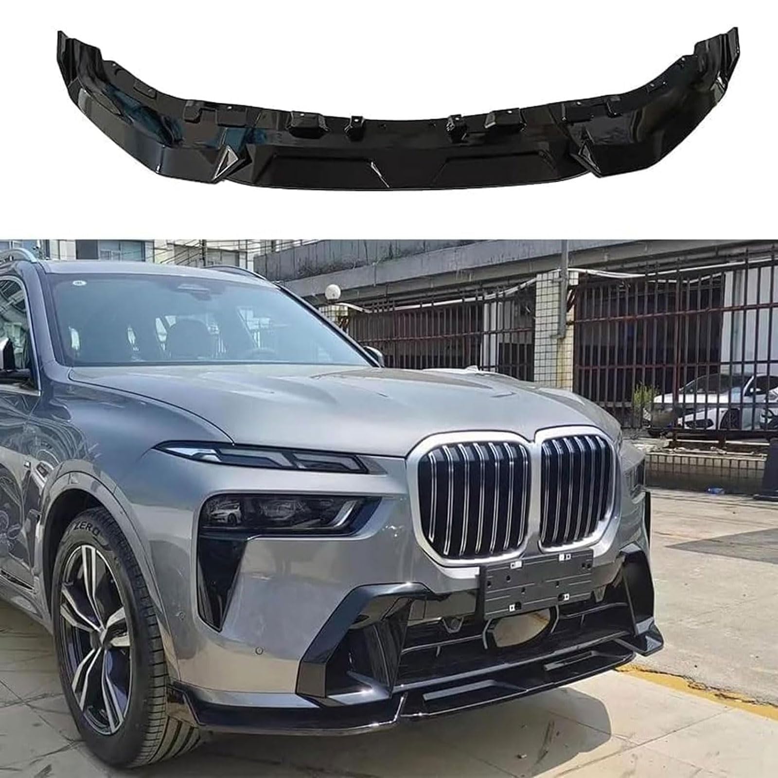 Frontspoiler Lippe Spoilerlippe Splitter Für BMW G07 X7 2023 2024, Frontschürze Spoiler Frontspoilerlippe Tuning Auto zubehör von HSDPZQ