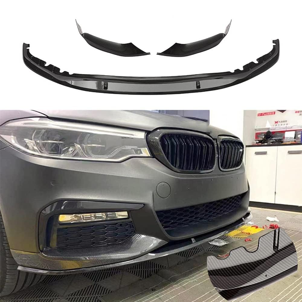 Frontspoiler Lippe Spoilerlippe Splitter Für BMW New 5 Series G30 G38 2018-2020, Frontschürze Spoiler Frontspoilerlippe Tuning Auto zubehör von HSDPZQ