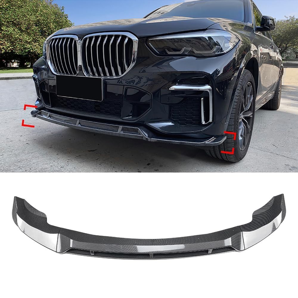 Frontspoiler Lippe Spoilerlippe Splitter Für BMW X5 G05 M Sport 2019-2023, Frontschürze Spoiler Frontspoilerlippe Tuning Auto zubehör,B von HSDPZQ