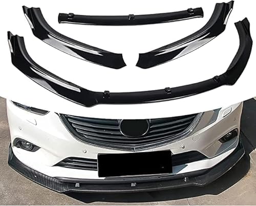 Frontspoiler Lippe Spoilerlippe Splitter Für Mazda 6 Atenza 2014-2018, Frontschürze Spoiler Frontspoilerlippe Tuning Auto zubehör,A von HSDPZQ