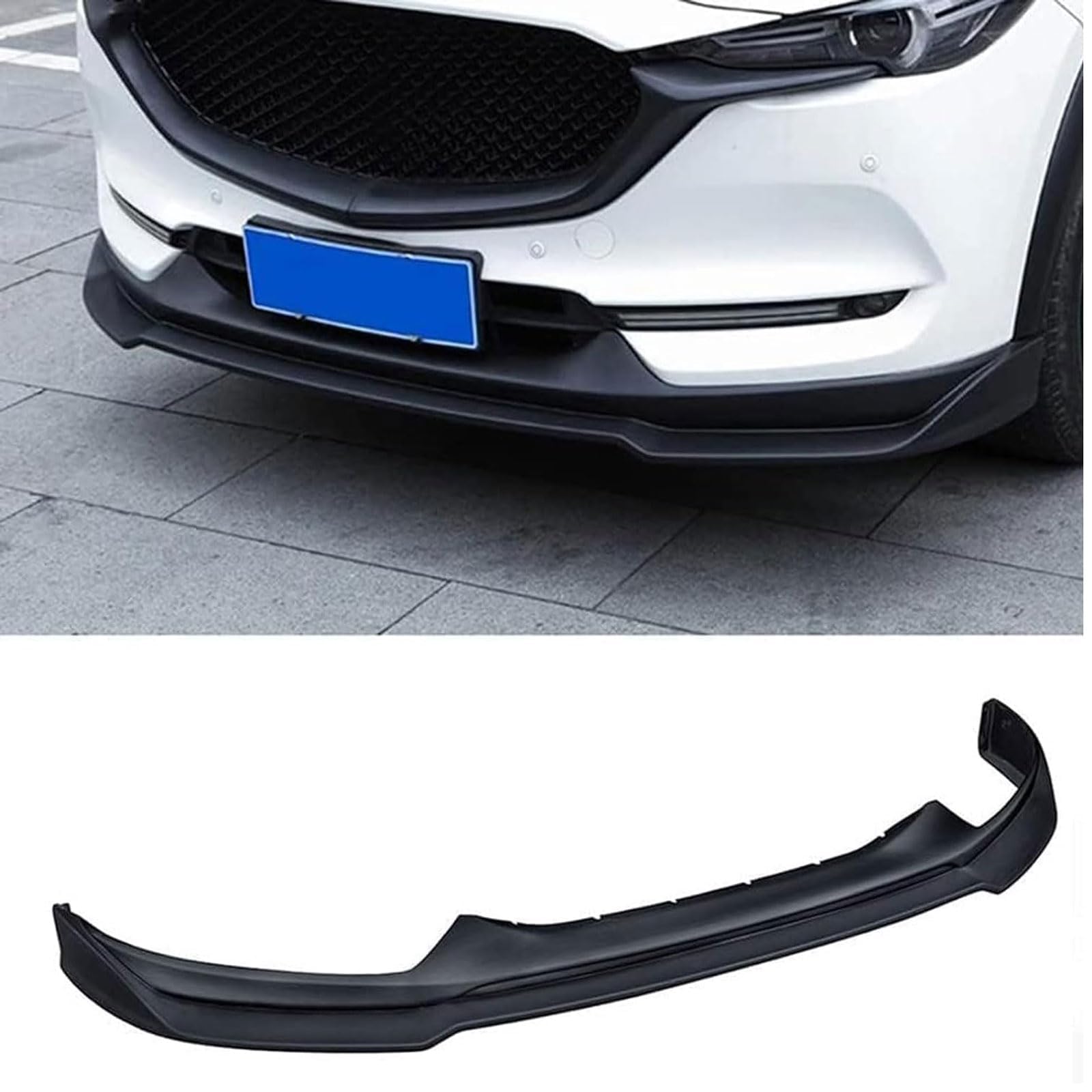 Frontspoiler Lippe Spoilerlippe Splitter Für Mazda CX-5 CX5 2017 2018 2019 2020 2021, Frontschürze Spoiler Frontspoilerlippe Tuning Auto zubehör von HSDPZQ