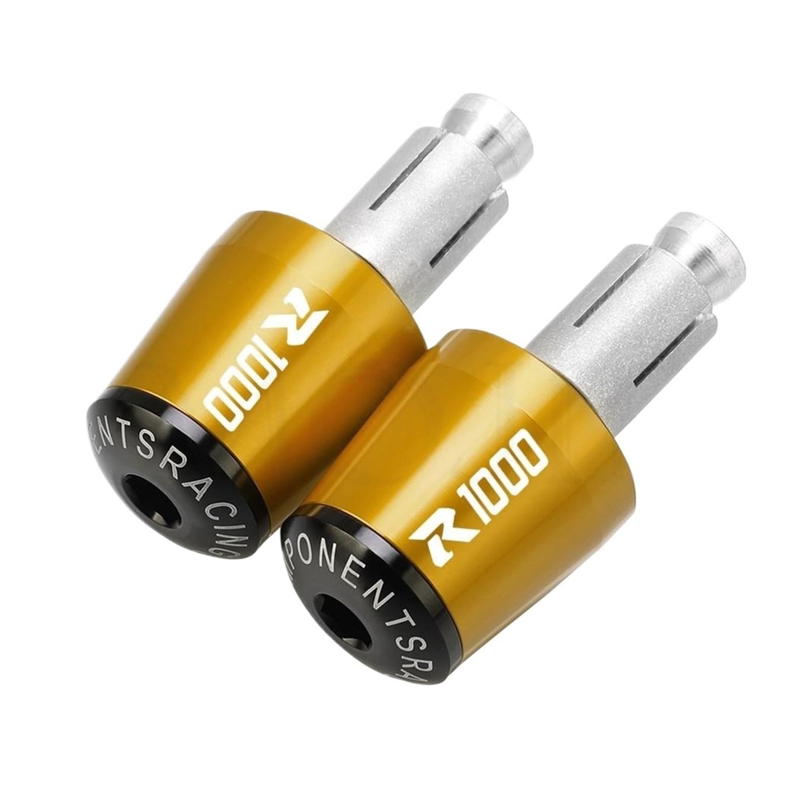 Motorrad Lenkerenden Stecker Motorrad Lenker Griffe Kappe Gewicht Teile Vibration Silder Stecker Enden FÜR Suzuki R1000 R 1000 GSXR1000 2001-2004 2005 2006 von HSDYRNVLPH