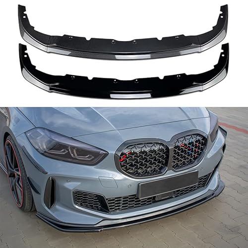 Frontstoßstange Lippe für BMW 1 Series F40 M Sport 118i 120i 128ti 2020+, Frontstoßstange Spoiler Lippe Karosserie Kit Diffusor Splitter,Carbon Fiber Pattern von HSHTTKL