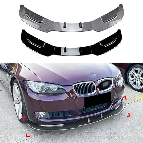 Frontstoßstange Lippe für BMW 3 Series E92 E93 2006-2013, Frontstoßstange Spoiler Lippe Karosserie Kit Diffusor Splitter,Bright Black von HSHTTKL