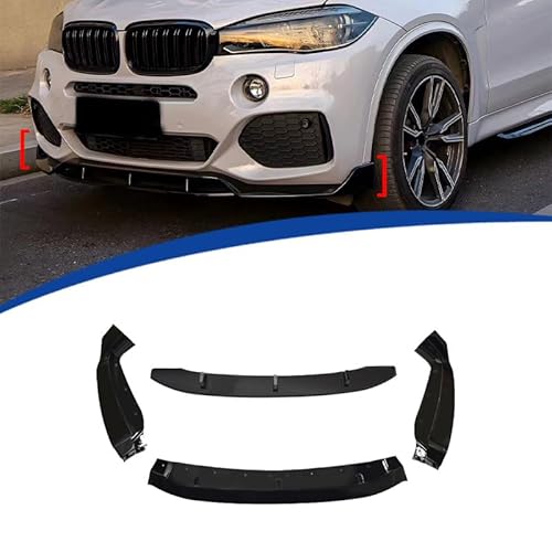 Frontstoßstange Lippe für BMW M Sport X6 F16 2014-2018, Frontstoßstange Spoiler Lippe Karosserie Kit Diffusor Splitter von HSHTTKL