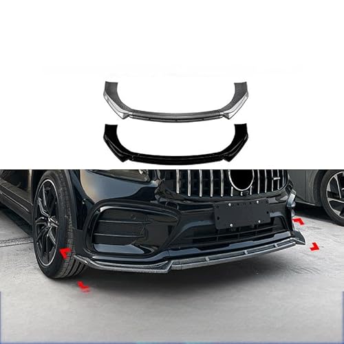 Frontstoßstange Lippe für Mercedes Benz GLB-Class x247 GLB220 GLB35 2024+, Frontstoßstange Spoiler Lippe Karosserie Kit Diffusor Splitter,Bright Black von HSHTTKL