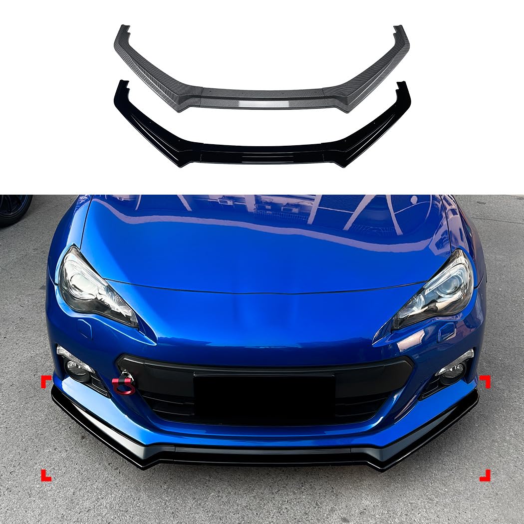 Frontstoßstange Lippe für Subaru BRZ 2013-2016, Frontstoßstange Spoiler Lippe Karosserie Kit Diffusor Splitter,Carbon Fiber Pattern von HSHTTKL