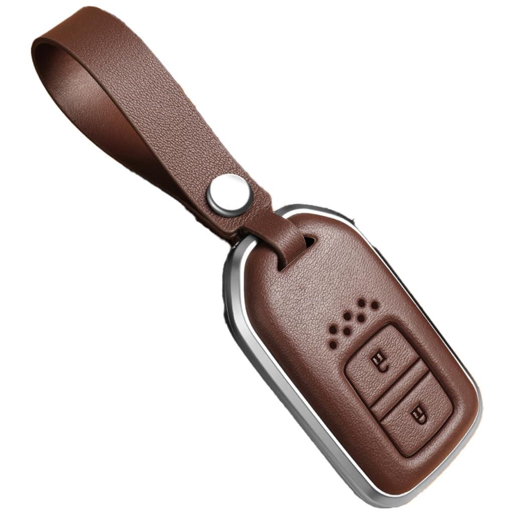 Auto Schlüsselgehäuse für Honda Accord,Gehäuse der Fernbedienung Autoschlüssel Gehäuse Autoschlüssel Shell Cover,B-Brown von HSJDHNCS