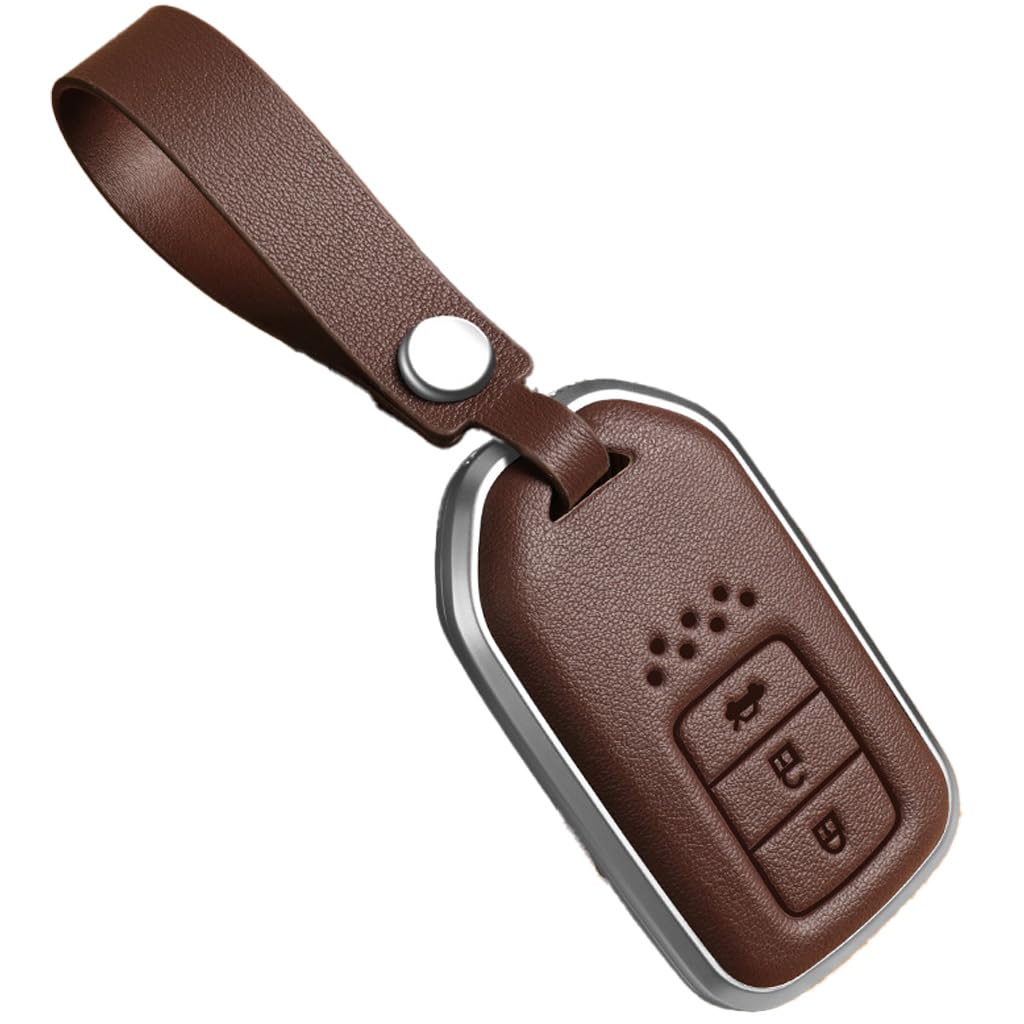 Auto Schlüsselgehäuse für Honda Breeze,Gehäuse der Fernbedienung Autoschlüssel Gehäuse Autoschlüssel Shell Cover,A-Brown von HSJDHNCS