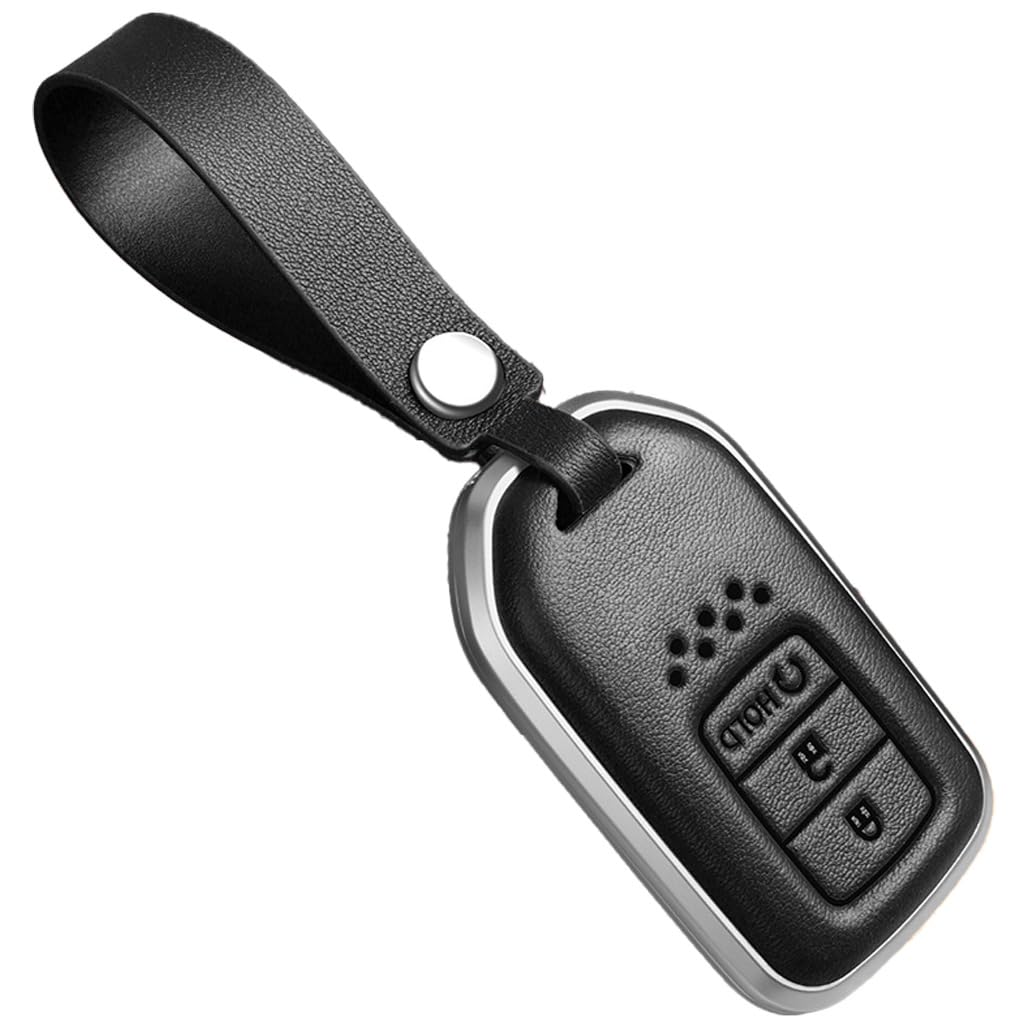 Auto Schlüsselgehäuse für Honda Fit,Gehäuse der Fernbedienung Autoschlüssel Gehäuse Autoschlüssel Shell Cover,F-Black von HSJDHNCS