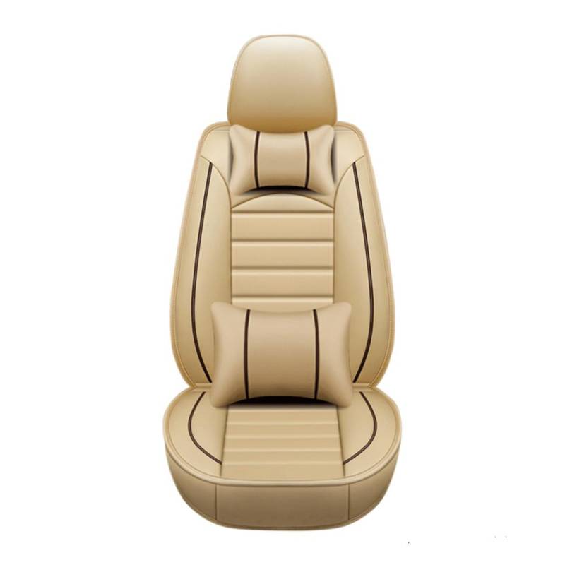 HSJDHNCS Auto-Sitzbezug Komplettset für Chrysler Grand Cherokee 2017-2023,Auto Sitzschoner Autositzbezüge Auto-Zubehör Innenraum,A-Beige von HSJDHNCS