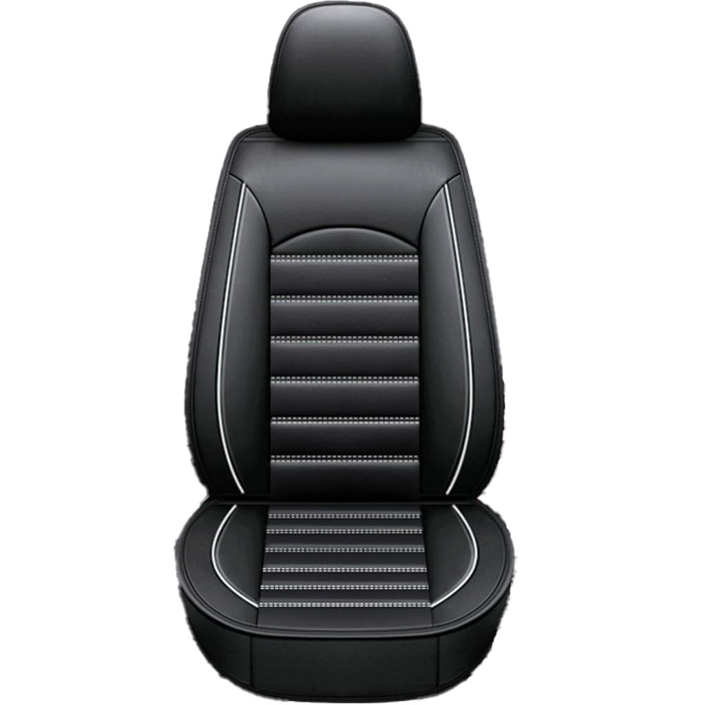 HSJDHNCS Auto-Sitzbezug Komplettset für Ford Farris 2015-2019,Auto Sitzschoner Autositzbezüge Auto-Zubehör Innenraum,A-Black and White von HSJDHNCS