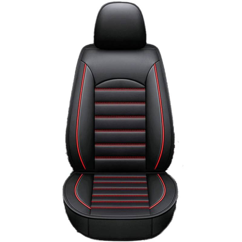 HSJDHNCS Auto-Sitzbezug Komplettset für Mitsubishi Pajero Sport 2011-2017,Auto Sitzschoner Autositzbezüge Auto-Zubehör Innenraum,A-Black and Red von HSJDHNCS