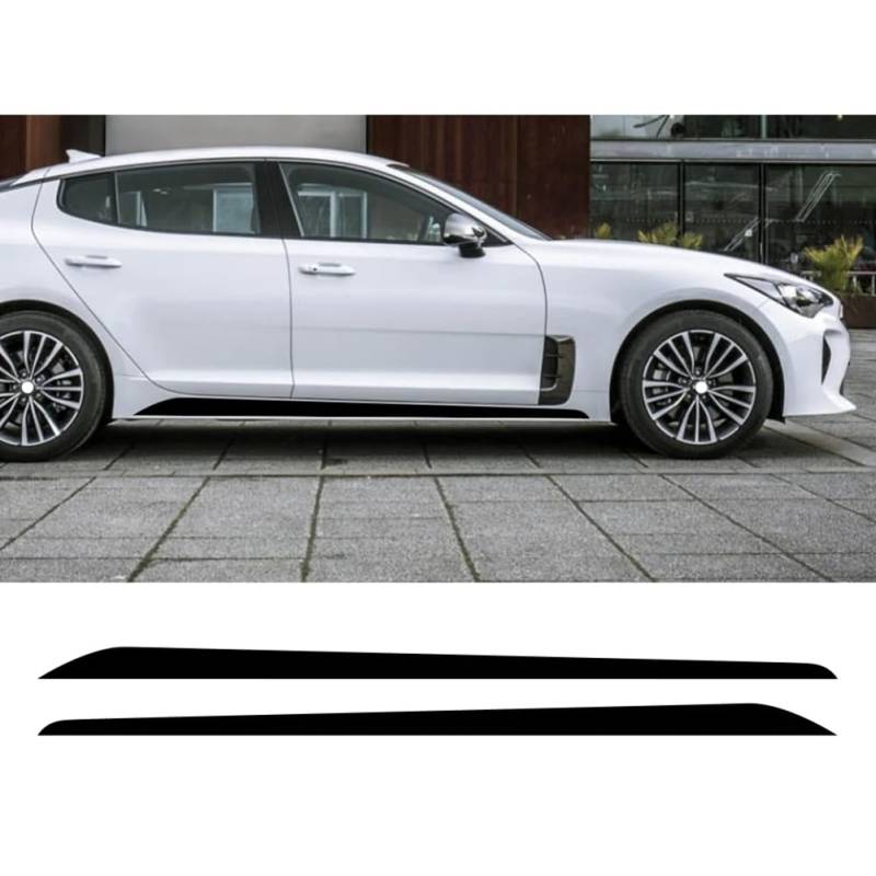 2 Stück Autotür-Seitenstreifenaufkleber, für KIA Stinger GT Malaysia, DIY-Dekoration, Autozubehör, Vinylfolie, Wickelaufkleber von HSLGYFUS