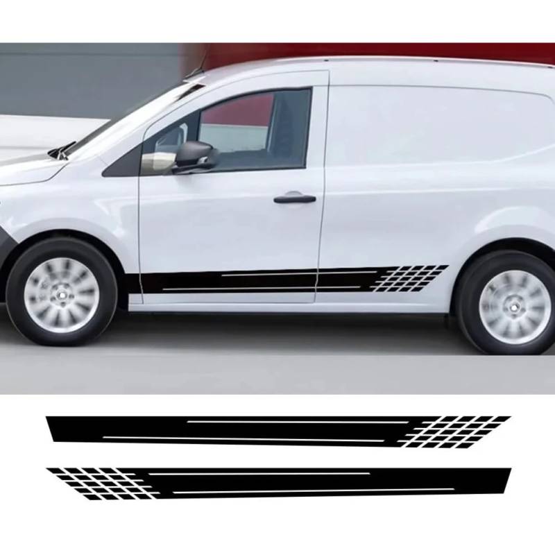 2-teilige Autoaufkleber, für M=ercedes B=ENZ Citan 109 CDI Grafiken Racing Sport Camper Van Seitentür Vinyl Aufkleber Tuning Zubehör von HSLGYFUS