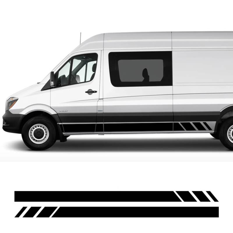 Autoaufkleber, für M=ercedes B=ENZ Sprinter W903 W906 W907 Van Camper Türseitenstreifen Wohnmobilstreifen Vinylaufkleber Autozubehör von HSLGYFUS