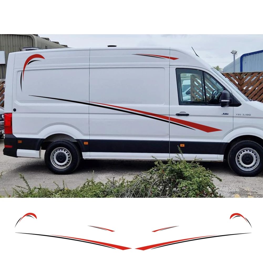 Autostreifen-Dekoraufkleber, für Man GTE Camper Panel Van, Vinyl-Dekorationsfolien-Set, Abziehbildabdeckung, Auto-Tuning-Zubehör von HSLGYFUS