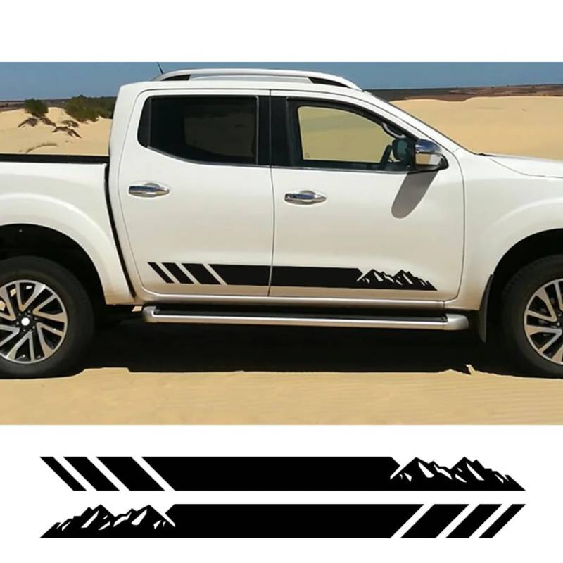 Autotür-Seitenaufkleber, Pickup, Offroad-Grafik, Berg-Vinylaufkleber, für Nissan Navara Np300 D21 D22 D23 D40, Tuning-Zubehör von HSLGYFUS