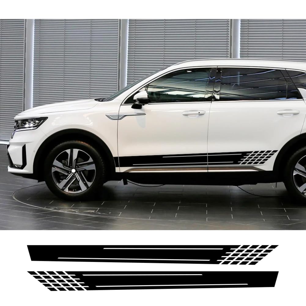 2 STÜCKE Auto Seitenschweller Streifenaufkleber, Für KIA Sorento Zubehör Sport Dekor Auto Vinyl Film Aufkleber von HSSHRAQV