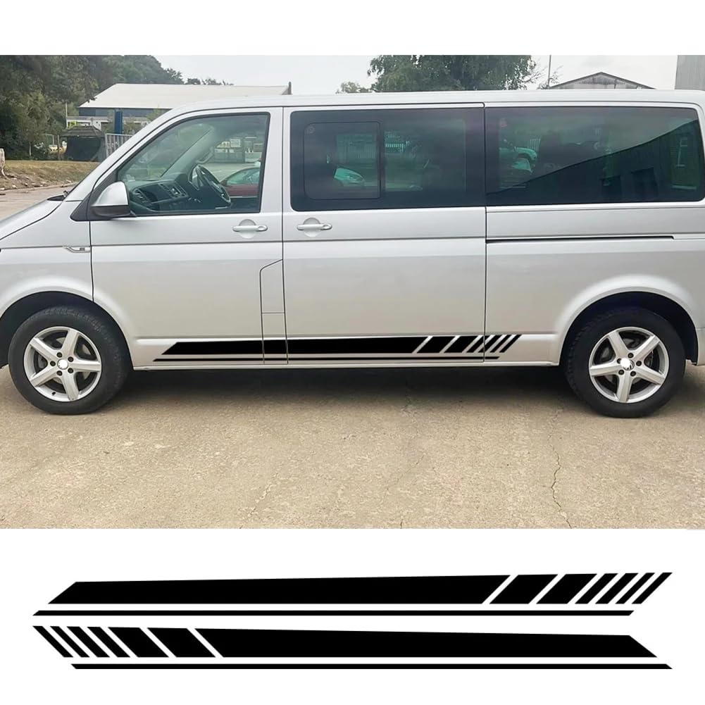 Autoaufkleber, für VW Transporter T4 T5 T6 Wohnmobil, Lange Streifen, Seitengrafiken, Vinyl-Aufkleber, Auto-Tuning-Zubehör von HSSHRAQV