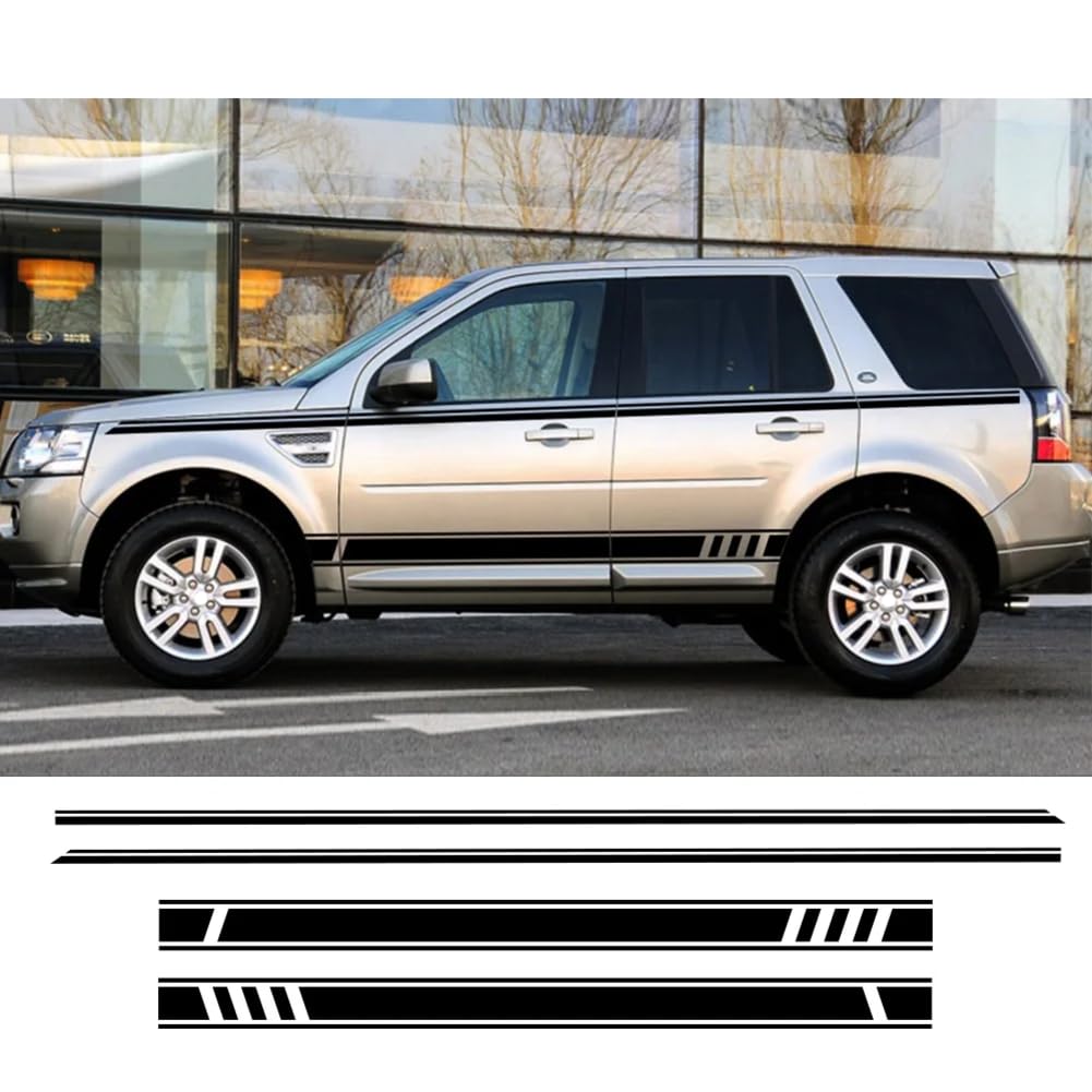 Für Discovery 4 3 2 Sport Freelander 4 STÜCKE Auto Seitentür Aufkleber Tuning Zubehör Auto Vinyl Film Streifen Aufkleber von HSSHRAQV