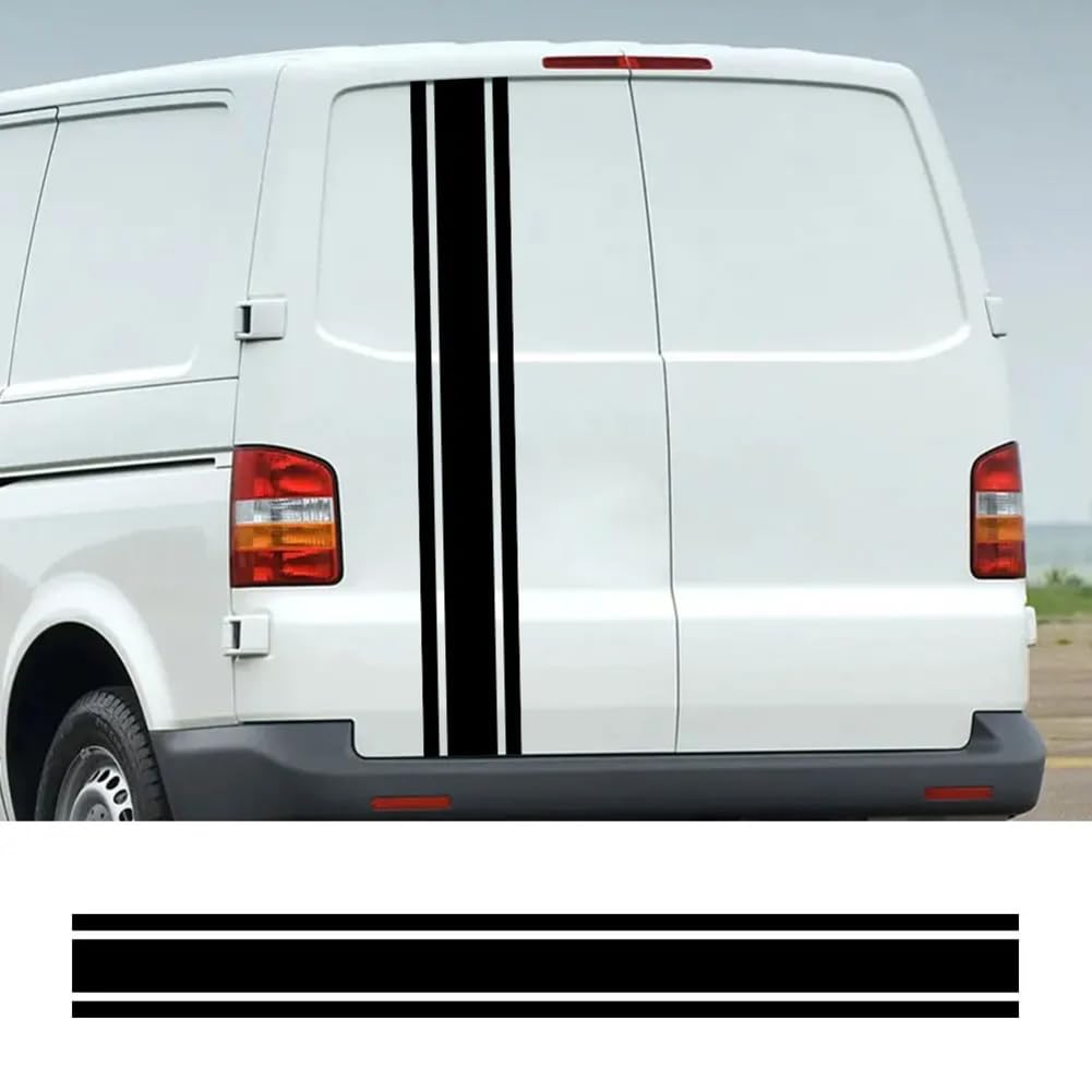 Für VW Transporter T3 T4 T5 T6 Auto Heckklappe Aufkleber Camper Van Wohnmobil Linie Grafiken Vinyl Aufkleber Zubehör von HSSHRAQV