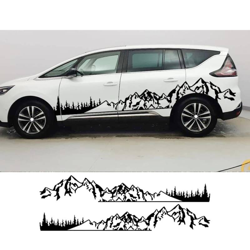 Mountain Styling Autoaufkleber, Für R=enault Espace 3 4 Camper Van Dekor Wohnmobil Grafik Kit Vinyl Aufkleber Auto Tuning Zubehör von HSSHRAQV