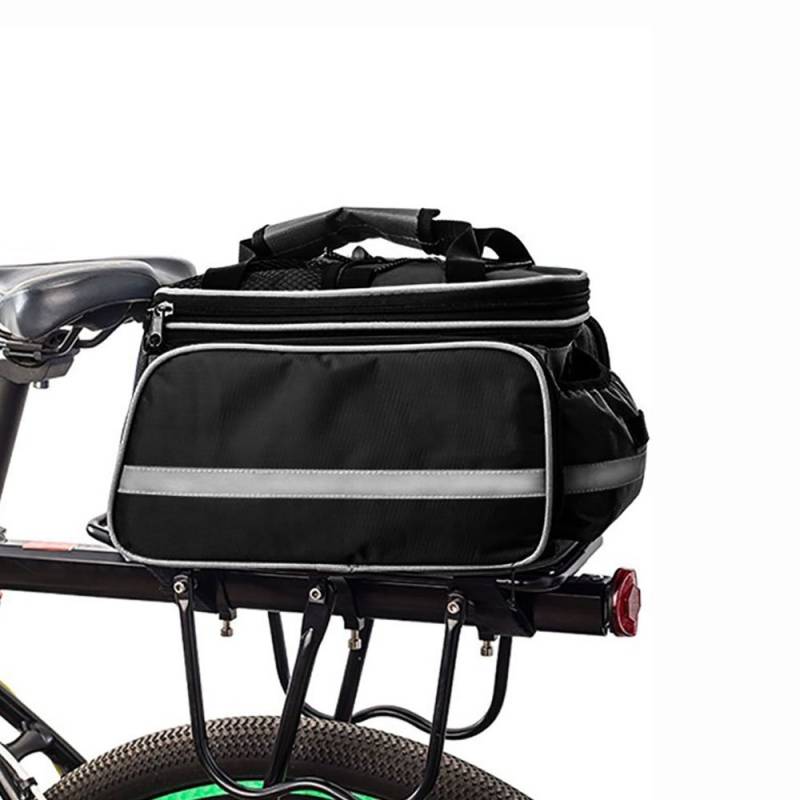 HSTYAIG Fahrrad Satteltasche, Fahrradtasche Fahrrad Satteltasche wasserdichte Multifunktions Tragbare Fahrrad Pack Fahrrad Gep?ckt (Schwarz) von HSTYAIG