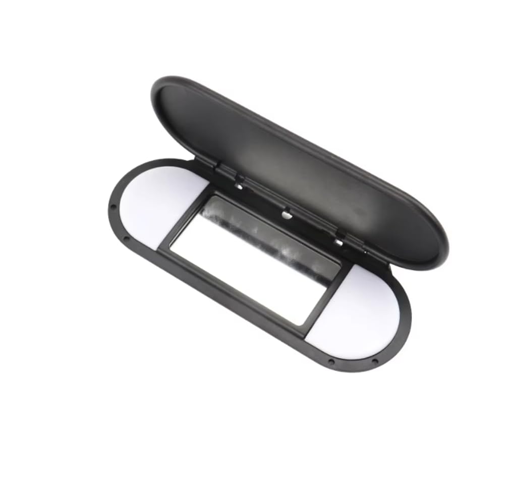 HSYH Für Mini Cooper Sun Visor Spiegel Cover Make-Up-Zubehör Ersatz Für BMW Mini F55 F56 2015-2022 51167366950,Schwarz von HSYH