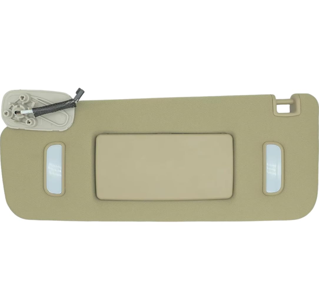 HSYH Sun Visor Für Chevy Suburban, Tahoe, Avalanche, GMC Sierra, Cadillac Escalade 2007-2014,Beige Left von HSYH