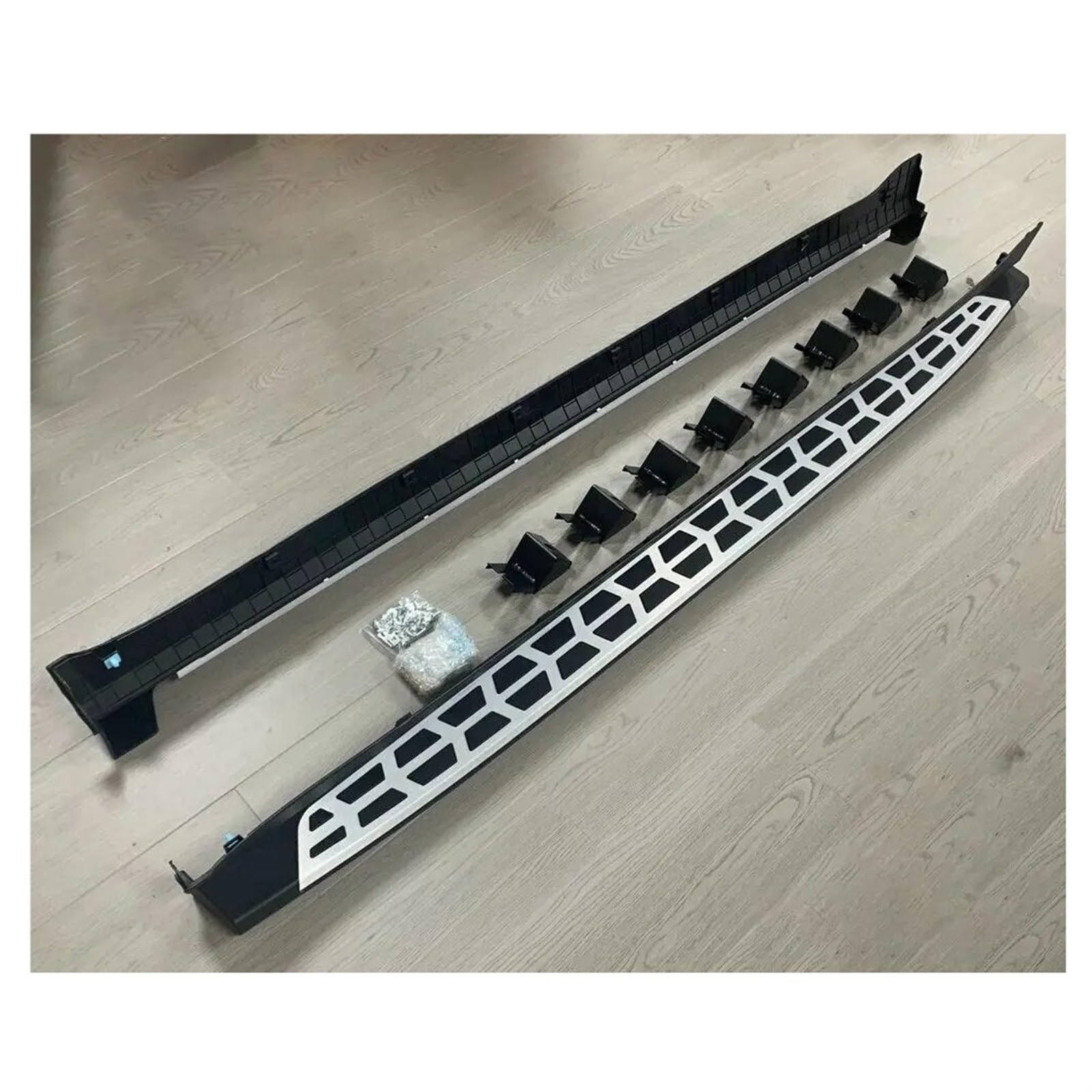 2 STÜCKE Trittbretter Seite Schritt Nerf Bars Kompatibel for Hyundai Santa Fe 2024 Pedale(A) von HTAQYU