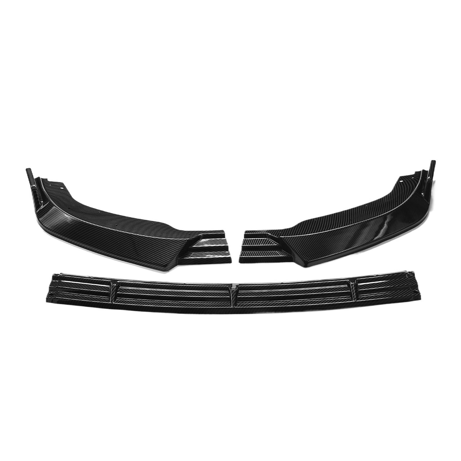 3 STÜCKE Auto Vorderen Stoßfänger Lip Body Kit Spoiler Kompatibel for Infiniti G37 Limousine 2010 2011 2012 2013 Deflektor Lippen Flossen Schutz(CF look) von HTAQYU