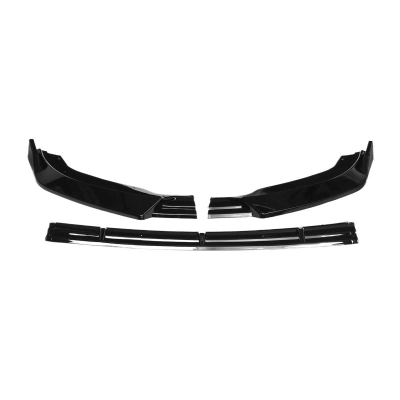 3 STÜCKE Auto Vorderen Stoßfänger Lip Body Kit Spoiler Kompatibel for Infiniti G37 Limousine 2010 2011 2012 2013 Deflektor Lippen Flossen Schutz(Glossy black1) von HTAQYU