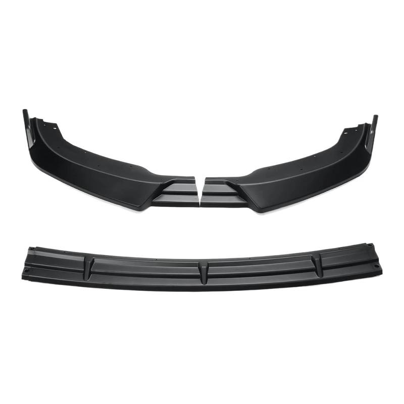 3 STÜCKE Auto Vorderen Stoßfänger Lip Body Kit Spoiler Kompatibel for Infiniti G37 Limousine 2010 2011 2012 2013 Deflektor Lippen Flossen Schutz(Matte Black1) von HTAQYU