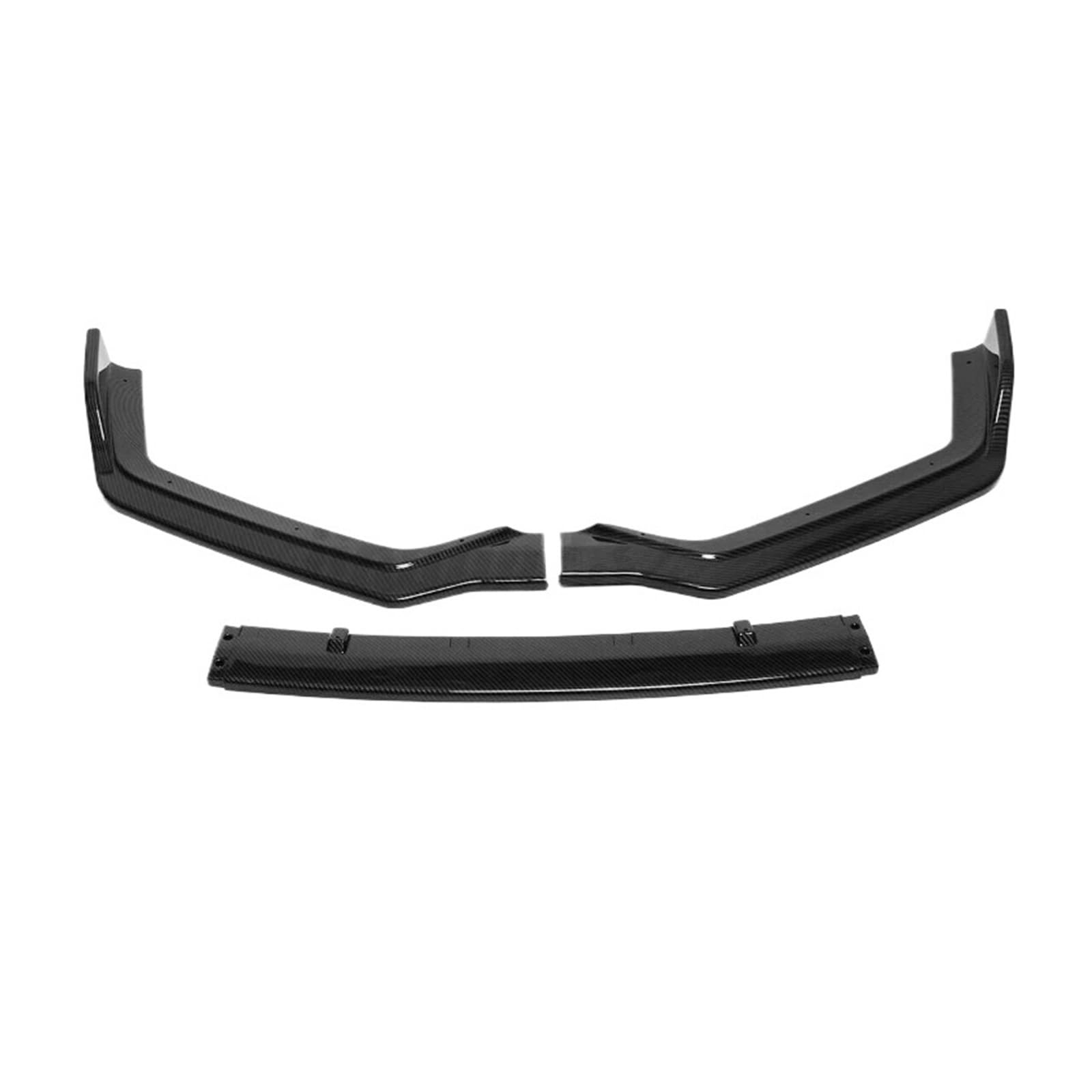 3 teile/satz Auto Vorderen Stoßfänger Lip Spoiler Splitter Kompatibel for Infiniti Q50 Sport Modell 2014-2021(Carbon Fiber 18-21) von HTAQYU