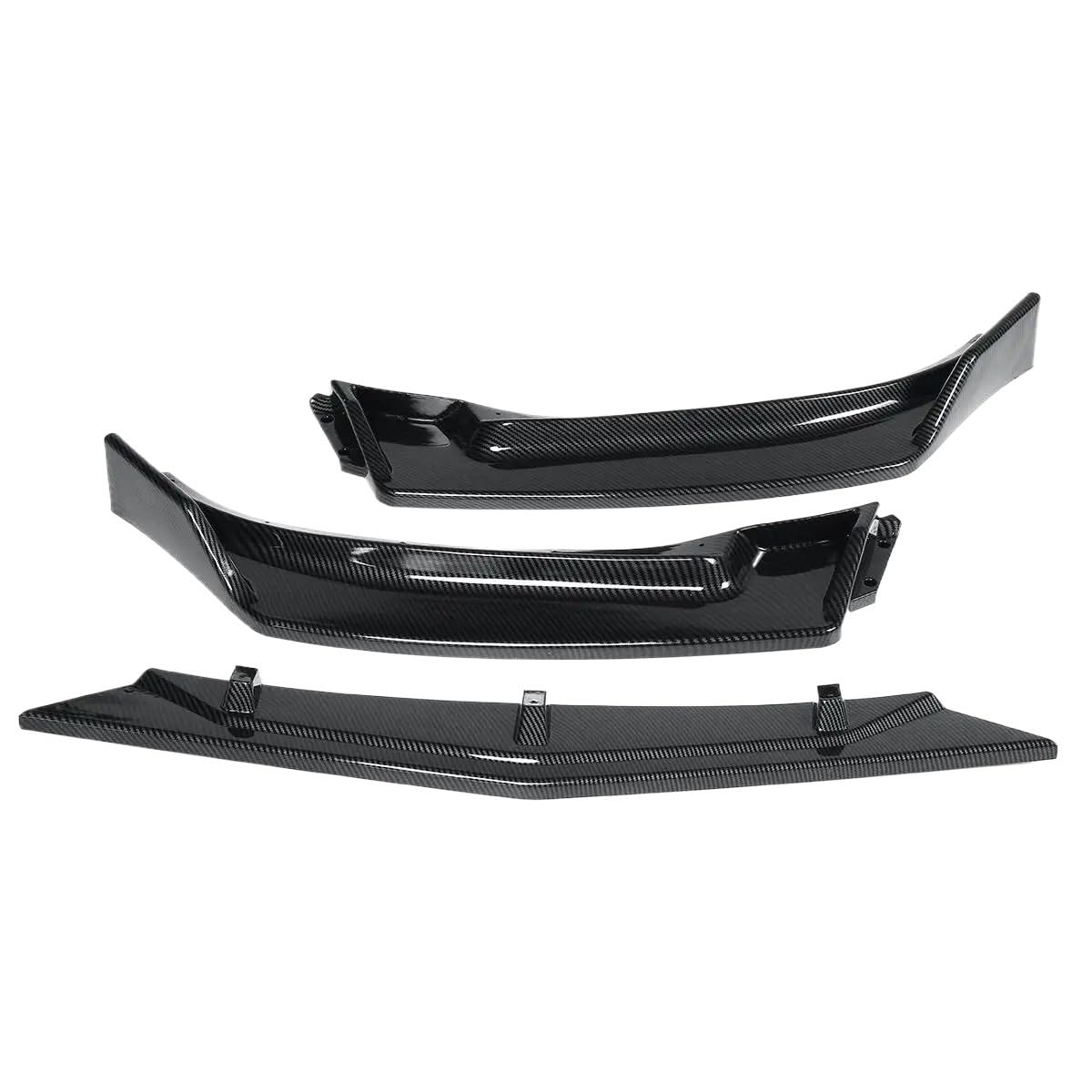 3-teiliges Auto-Frontspoiler-Bodykit for den Stoßfänger, Diffusorschutz, kompatibel mit Mazda 3 Axela 2014 2015 2016 2017 2018, Auto-Styling(CF look) von HTAQYU