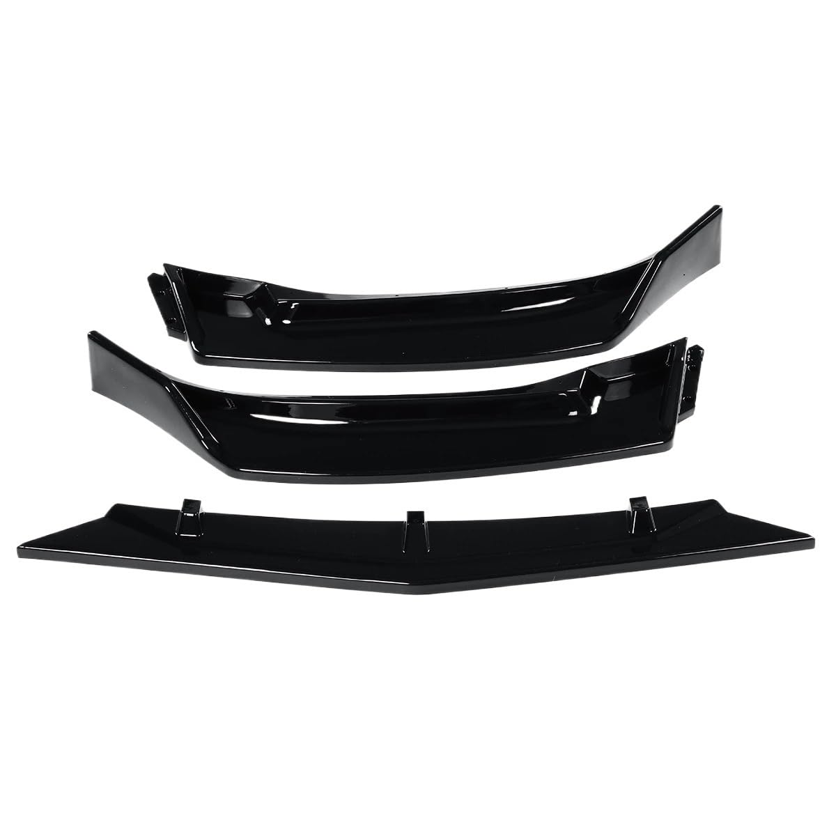 3-teiliges Auto-Frontspoiler-Bodykit for den Stoßfänger, Diffusorschutz, kompatibel mit Mazda 3 Axela 2014 2015 2016 2017 2018, Auto-Styling(Glossy black1) von HTAQYU