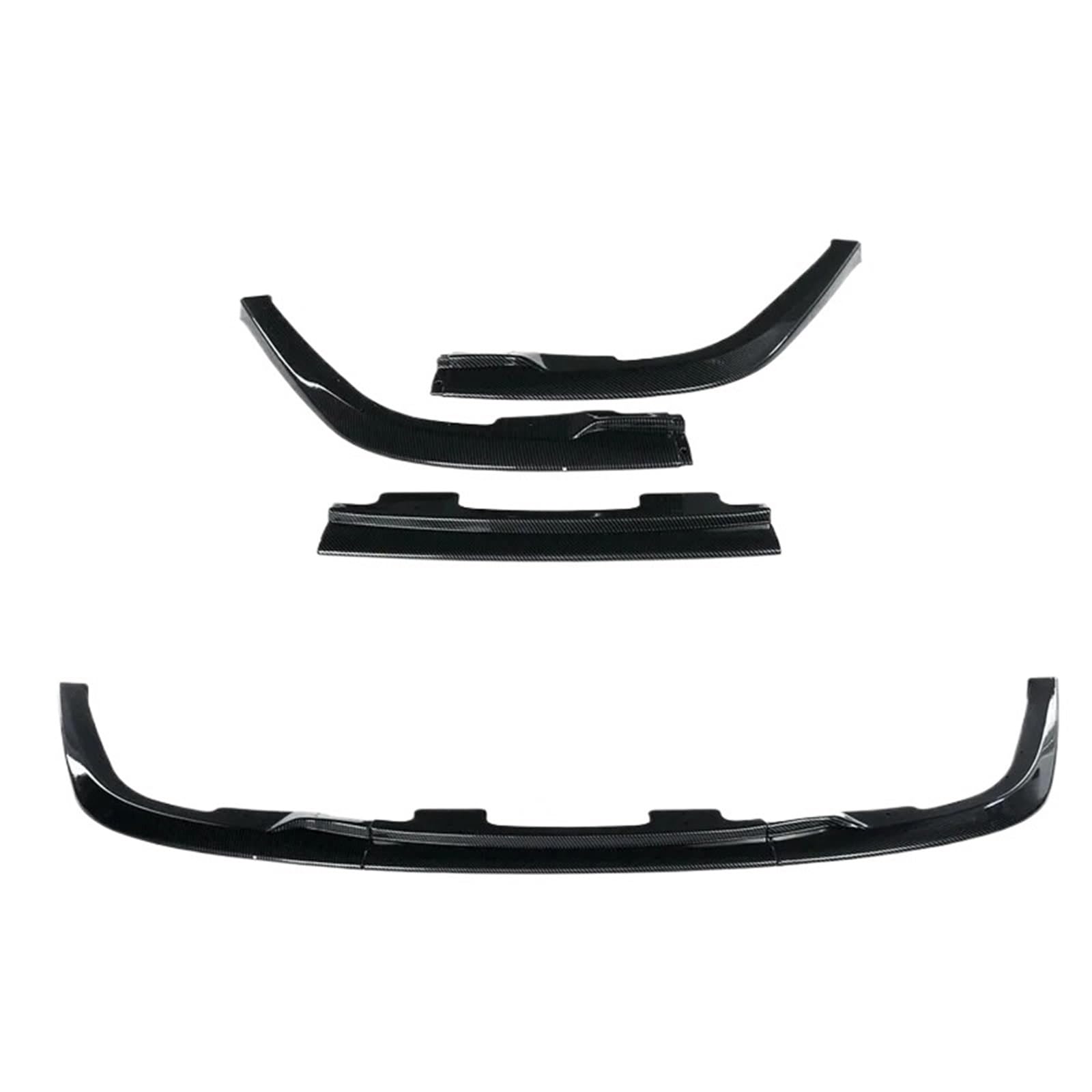 3X Carbon Look Auto Front Stoßstange Lip Body Kit Spoiler Splitter Deflektor Lip Abdeckung Trim Kompatibel for Subaru Impreza WRX Sti S204 2006 2007(Carbon Look) von HTAQYU