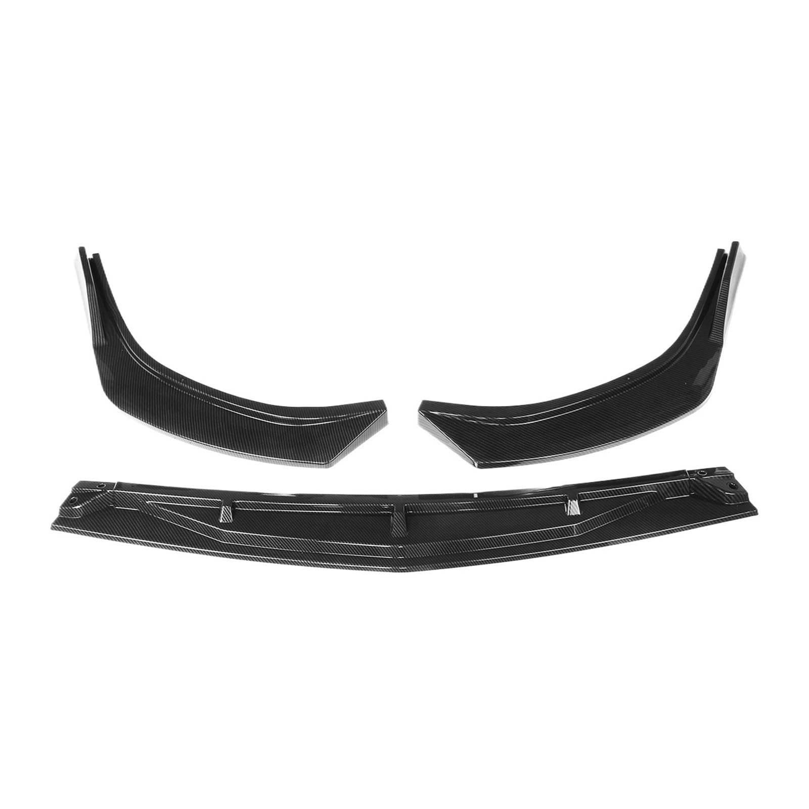 3X Auto Front Lip Splitter Körper Kit Deflektor Lippen Flossen Körper Diffusor Schutz Abdeckung Kompatibel for Hyundai Sonata2020(CF Look) von HTAQYU