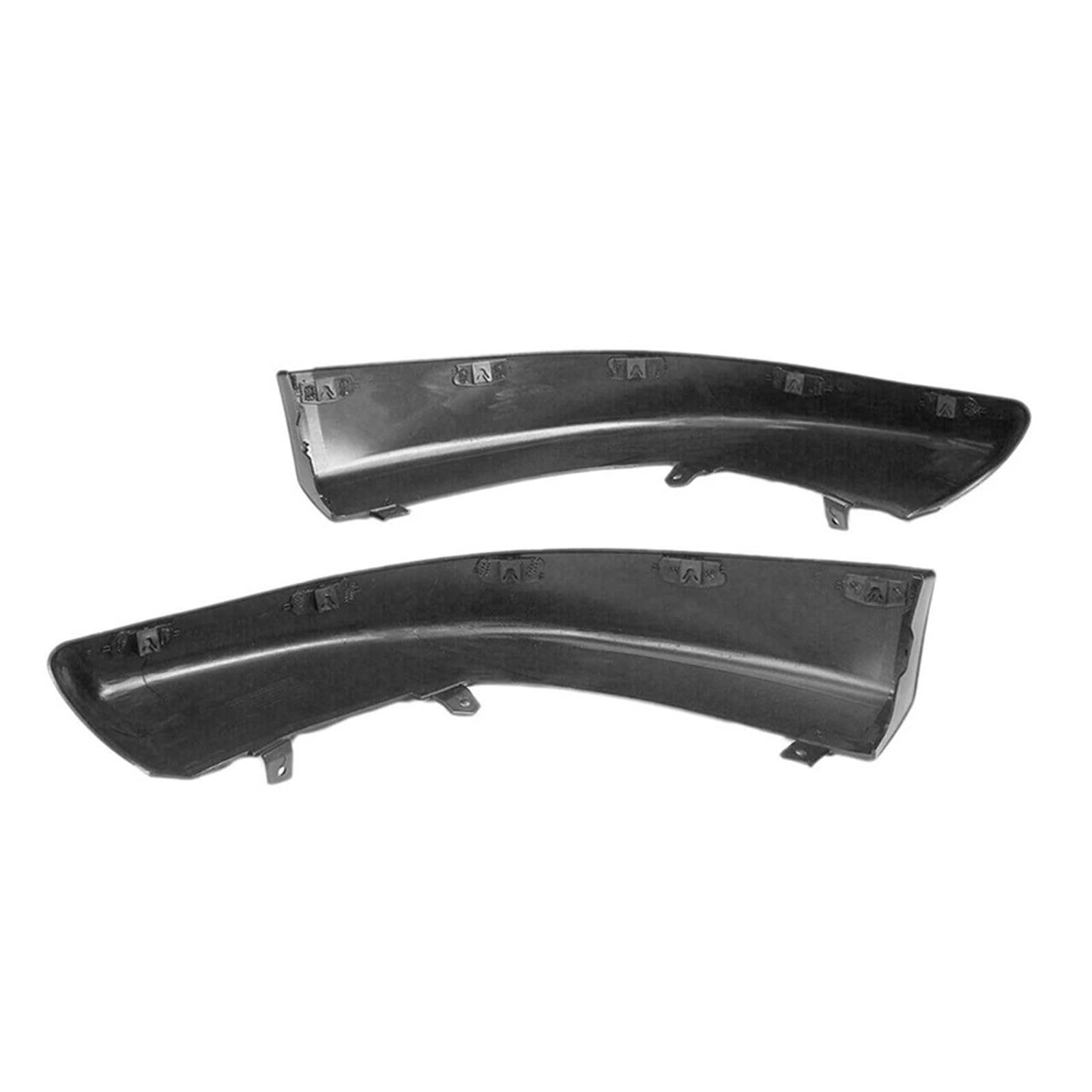 4 Stücke Auto Front Stoßstange Splitter Lip Spoiler Body Kit Diffusor Schutz Schwarz Kompatibel for Mitsubishi Lancer 2008-2015 von HTAQYU