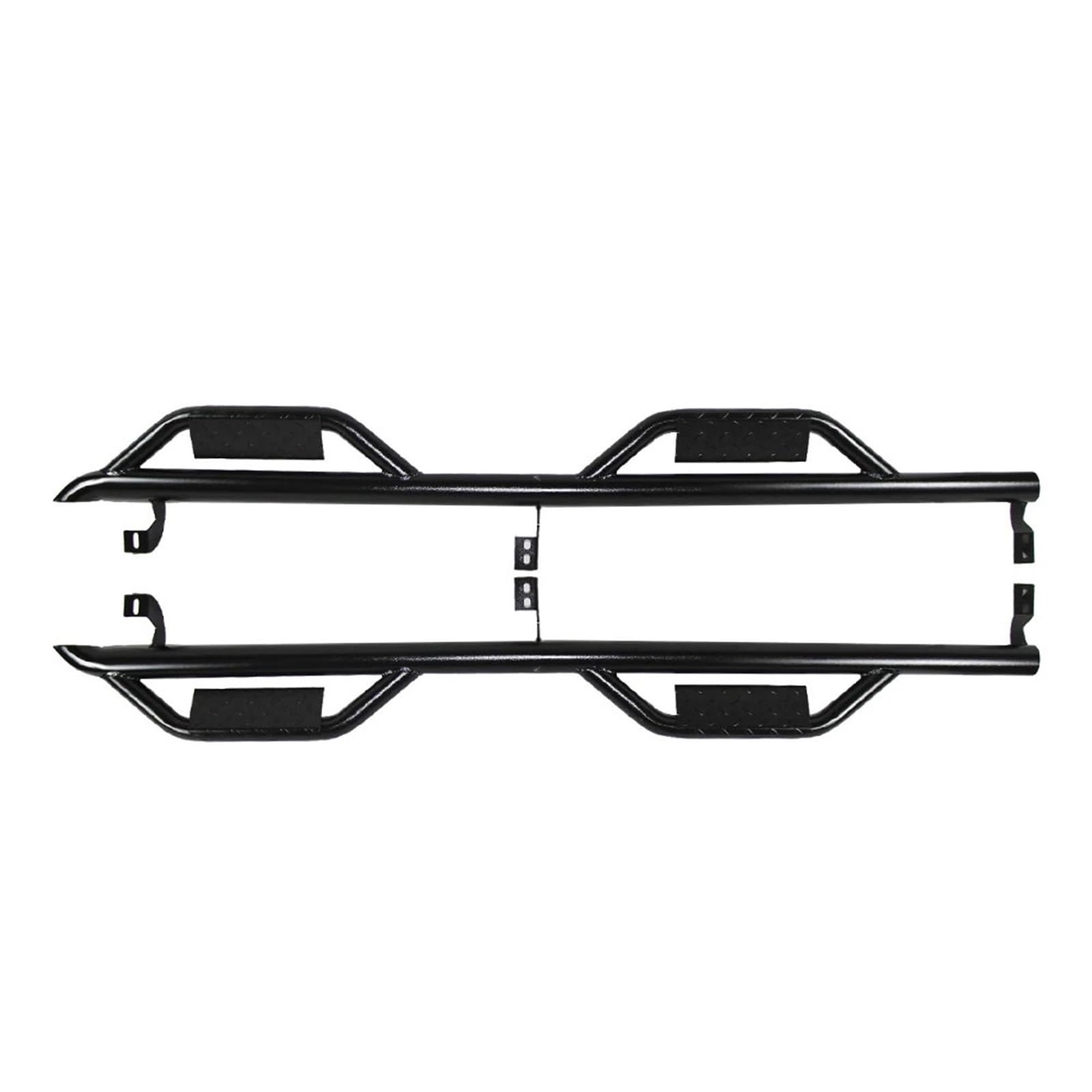 4x4 Steel Black Side Step Trittbrett Nerf Bar kompatibel for Tacoma 2016–2020 von HTAQYU