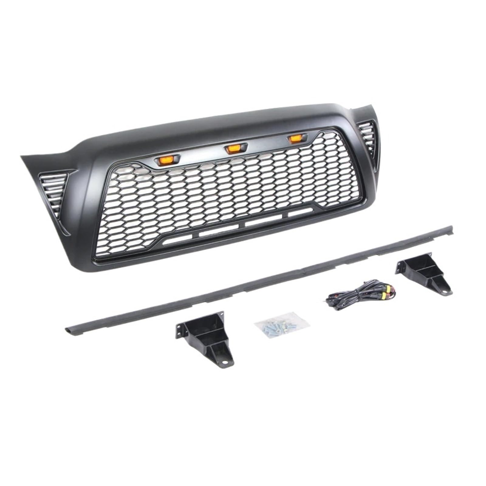 ABS Kunststoff Waben Kühlergrill Fit for 2005-2011 Kompatibel for Toyota Tacoma von HTAQYU