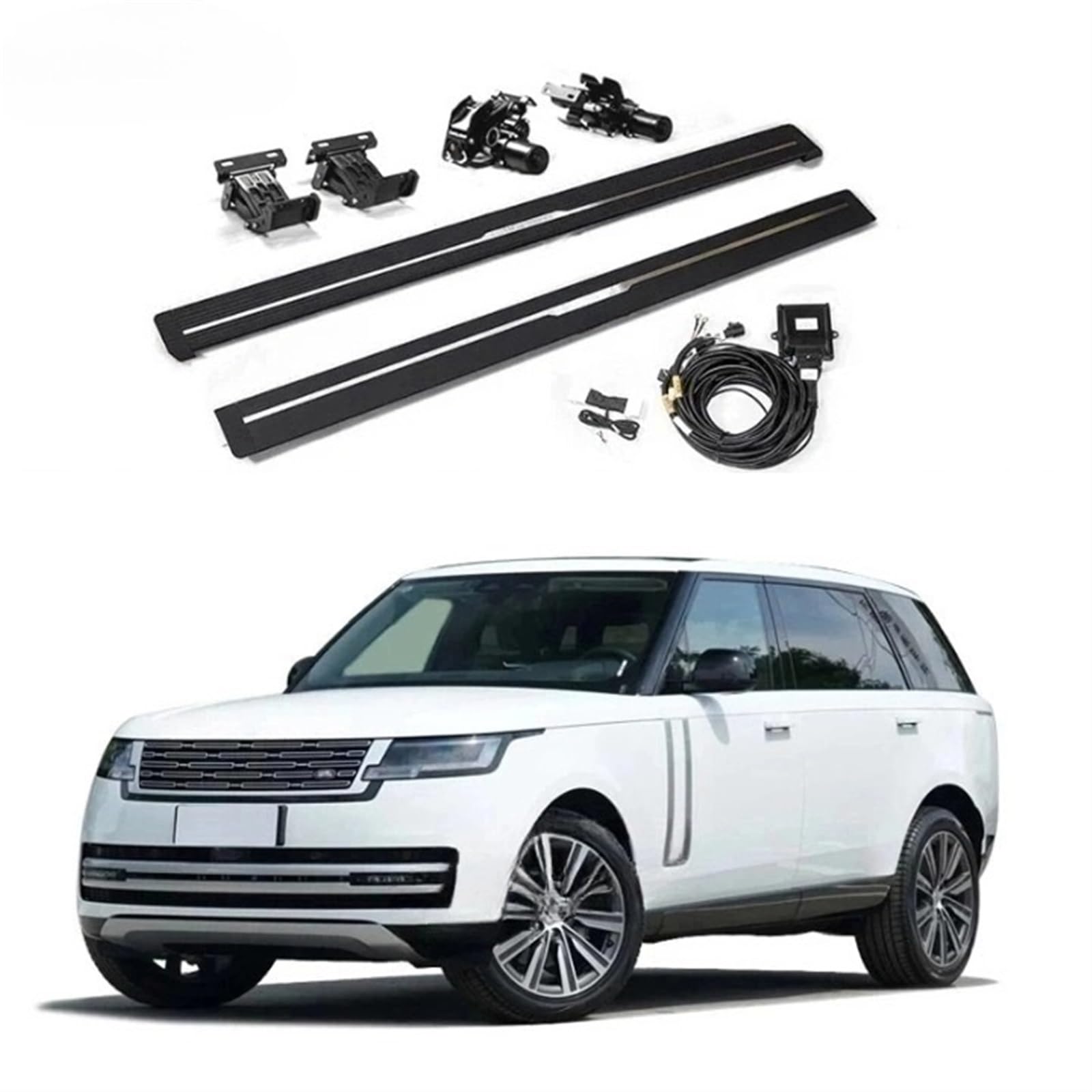 Ausfahrbare elektrische Seitenschritte, Trittbretter mit automatischem Powerstep, kompatibel mit Range Rover Vogue L460 Sport L461(Vogue LWB) von HTAQYU