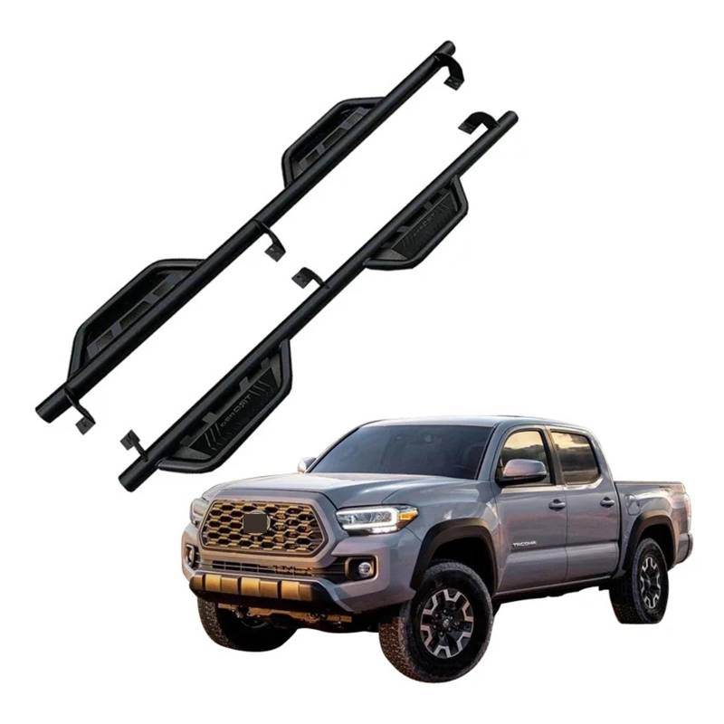 Auto-Chassis-Teile, Trittbretter, Seitenstufen, kompatibel mit Toyota Tacoma 2016–2023 von HTAQYU